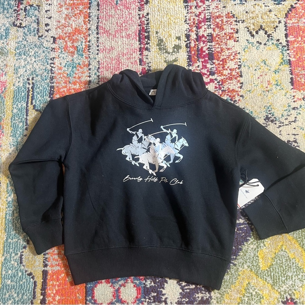 Beverly Hills Polo Club Black kids Sweater size M NWT